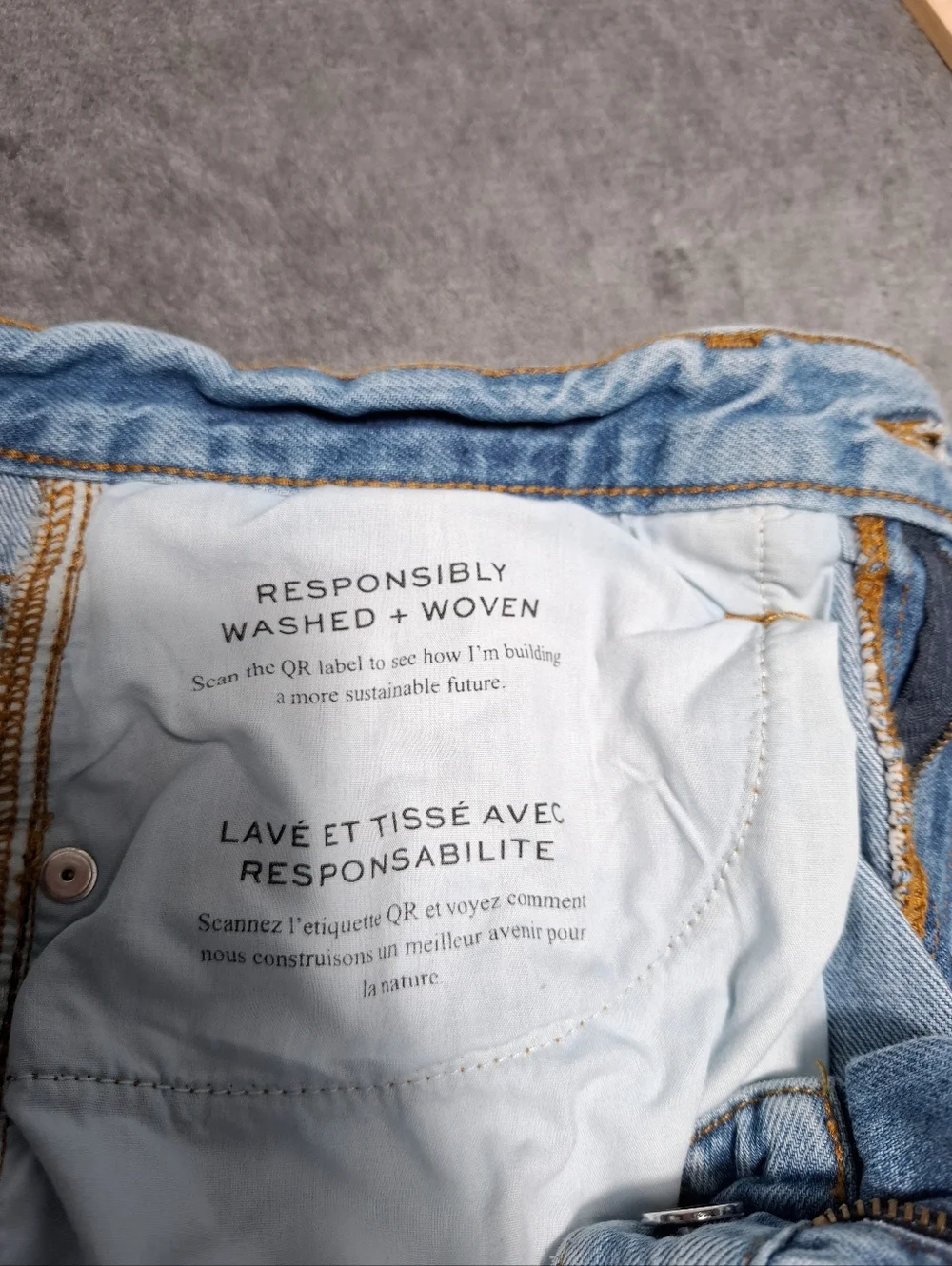 FRAME Denim Le Lounge High Rise Relaxed Cropped Jogger Jean in Chill - Size 29 - Picture 9 of 15